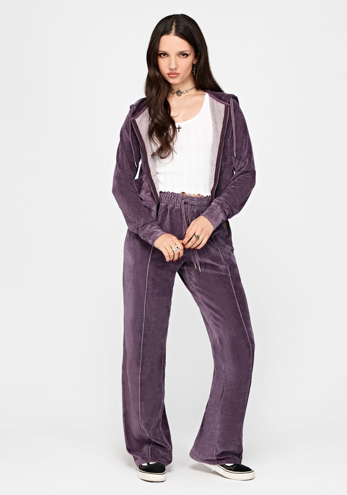 Solara Phoenix Embroidered Wide Leg Jogger