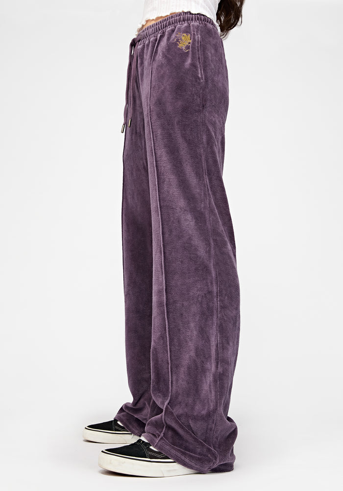 Solara Phoenix Embroidered Wide Leg Jogger