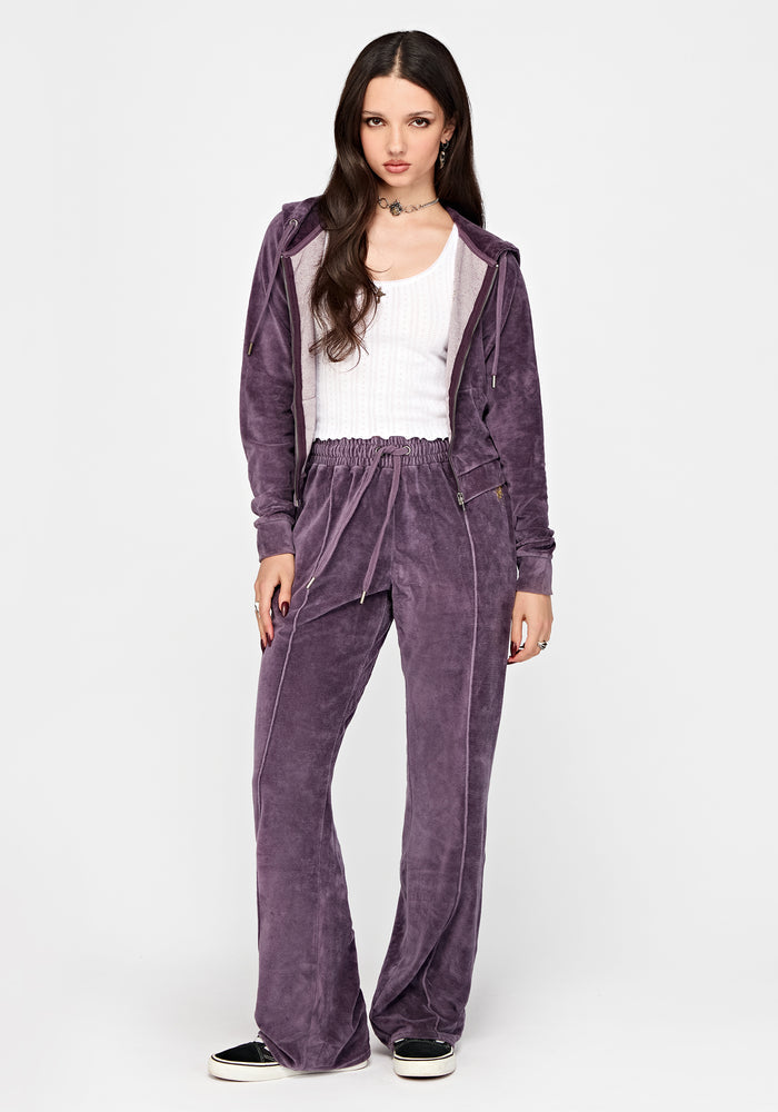 Solara Phoenix Embroidered Wide Leg Jogger