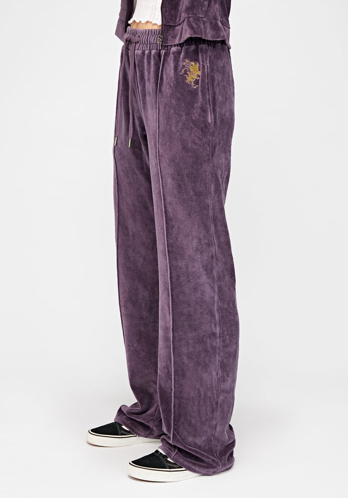 Solara Phoenix Embroidered Wide Leg Jogger