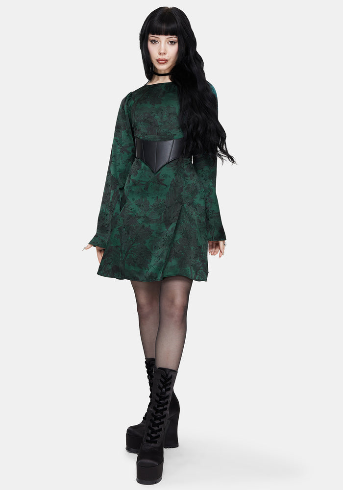 Solara Toile Print Mini Dress