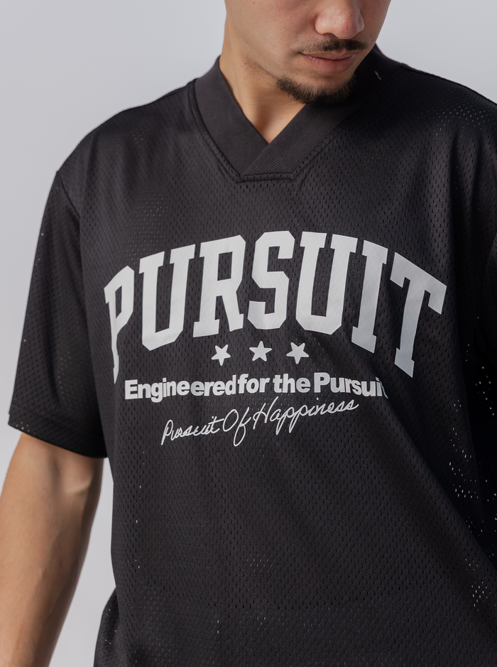 Studio Mesh Jersey in Court Black