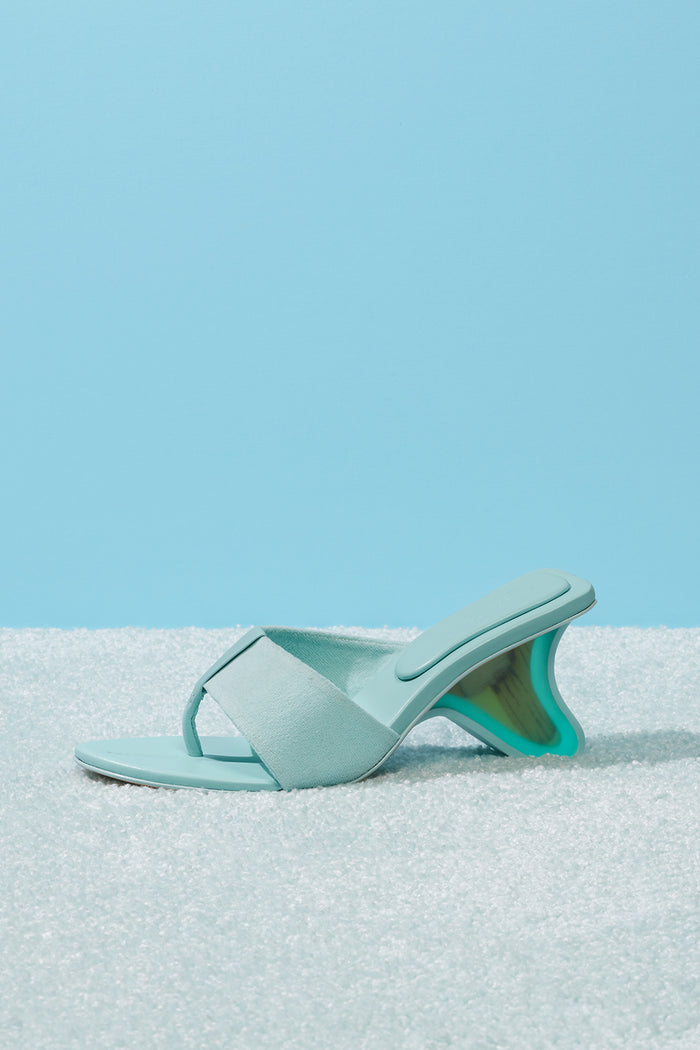 Surf Fin Heeled Sandal Baby Blue