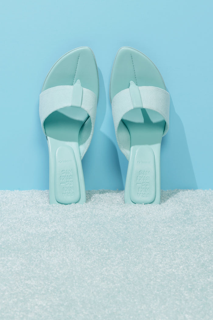 Surf Fin Heeled Sandal Baby Blue