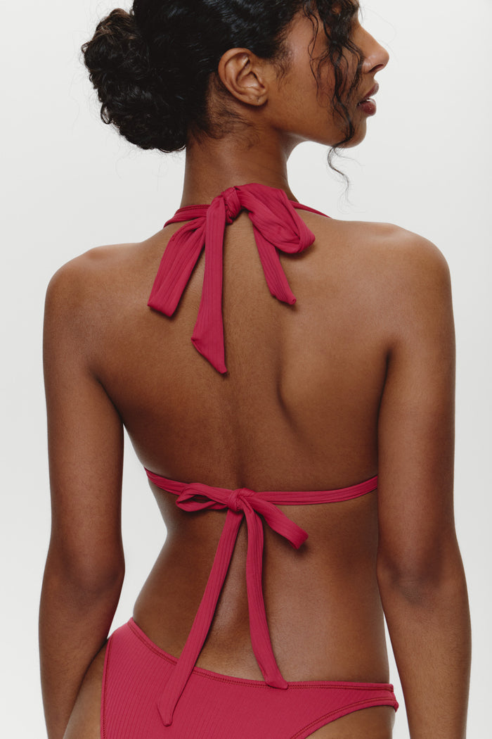 Taite Triangle Bikini Top - Vino