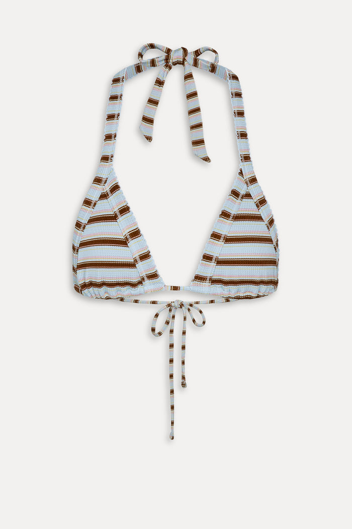 Taite Triangle Striped Bikini Top - Verona Stripe