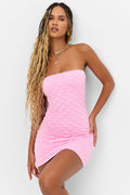 Taylor Strapless Tube Dress Baby Pink