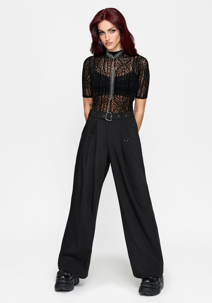 Thalia Tailored Wide Leg Trousers