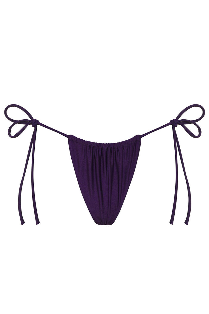 Tia Shine String Bikini Bottom Candied Violet