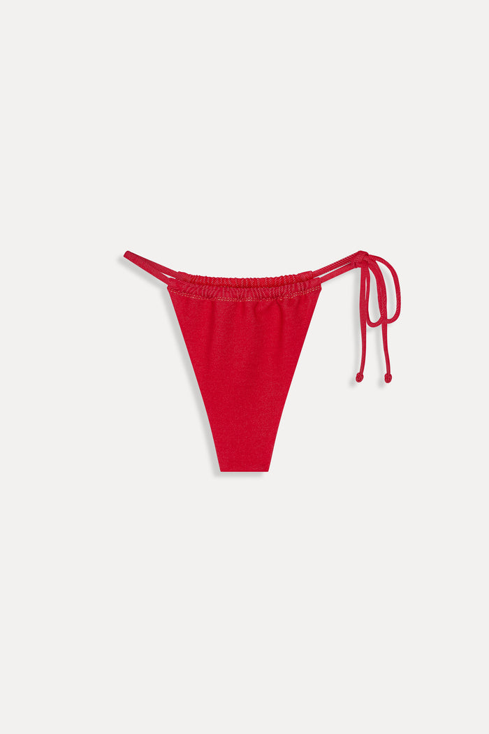 tia bottom red denim