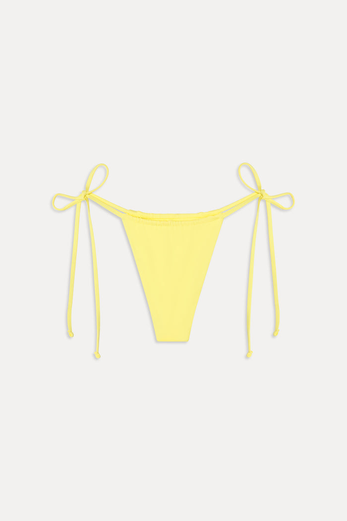 Tia Skimpy String Bikini Bottom - Yellow Iris