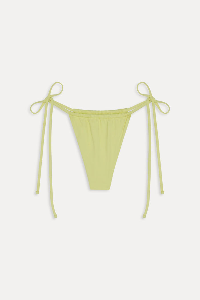 Tia Skimpy String Bikini Bottom - Yellow Mojito