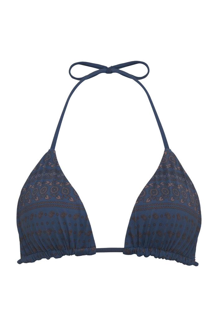 Tia Triangle Bikini Top Indigo Dusk
