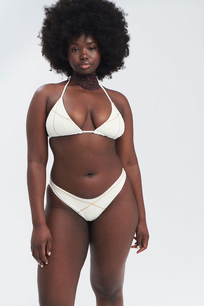 Tia Triangle Bikini Top Sandstorm