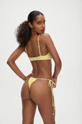 Tidal Floral Micro Bikini Bottom Sky Blossom