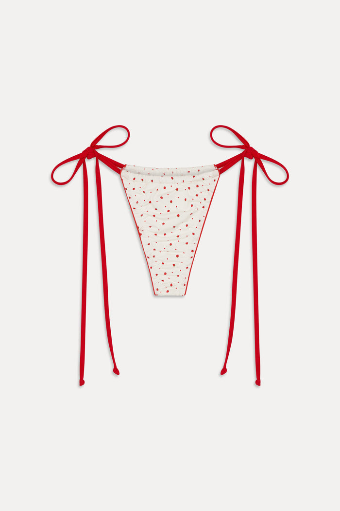 Tidal Micro String Bikini Bottom - Tiny Berry