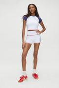 Track Star Cropped Tee Team Colors