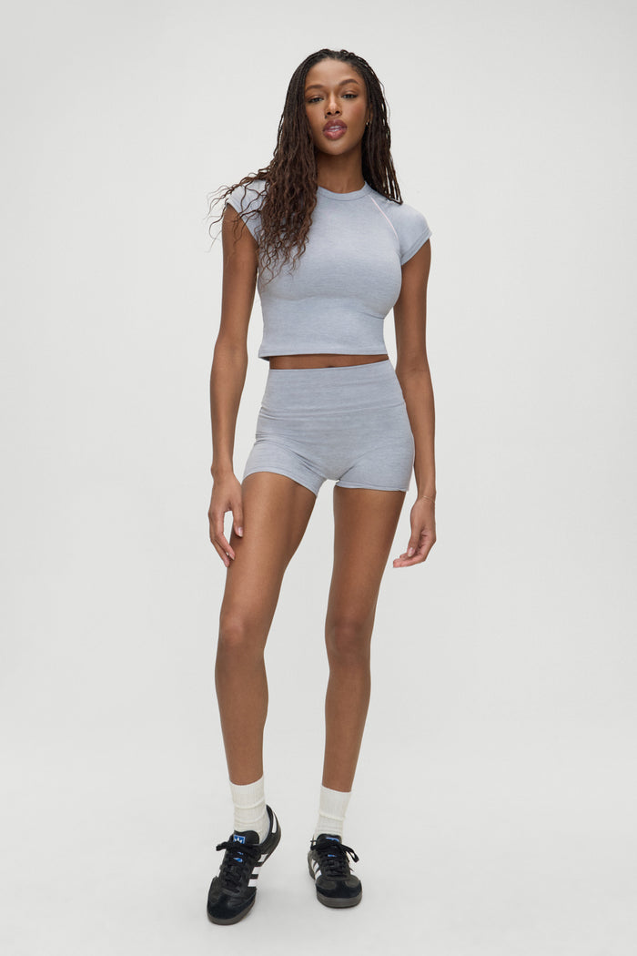 Track Star Biker Shorts sunset match
