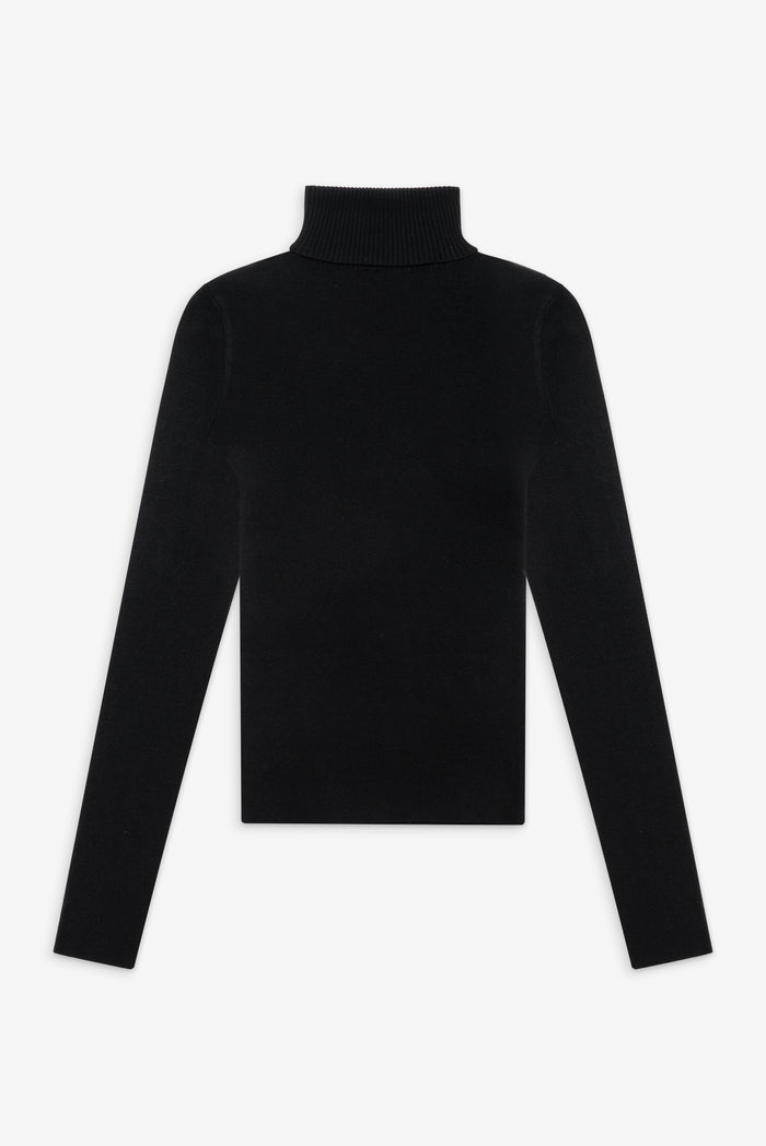 Tucker Turtleneck Knit Sweater Black
