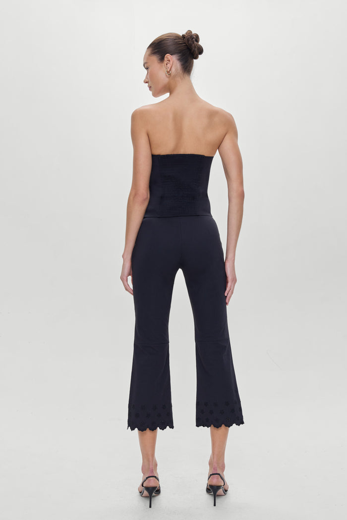 Twilight Embroidered Corset Top Black