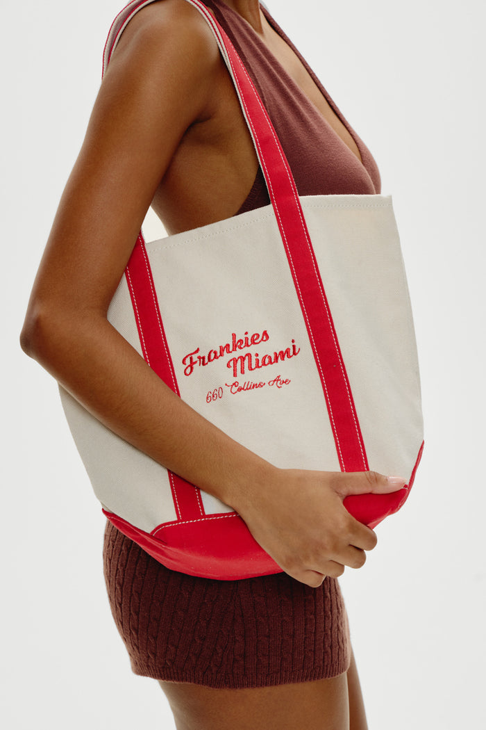 Vacation Canvas Tote Bag - Miami