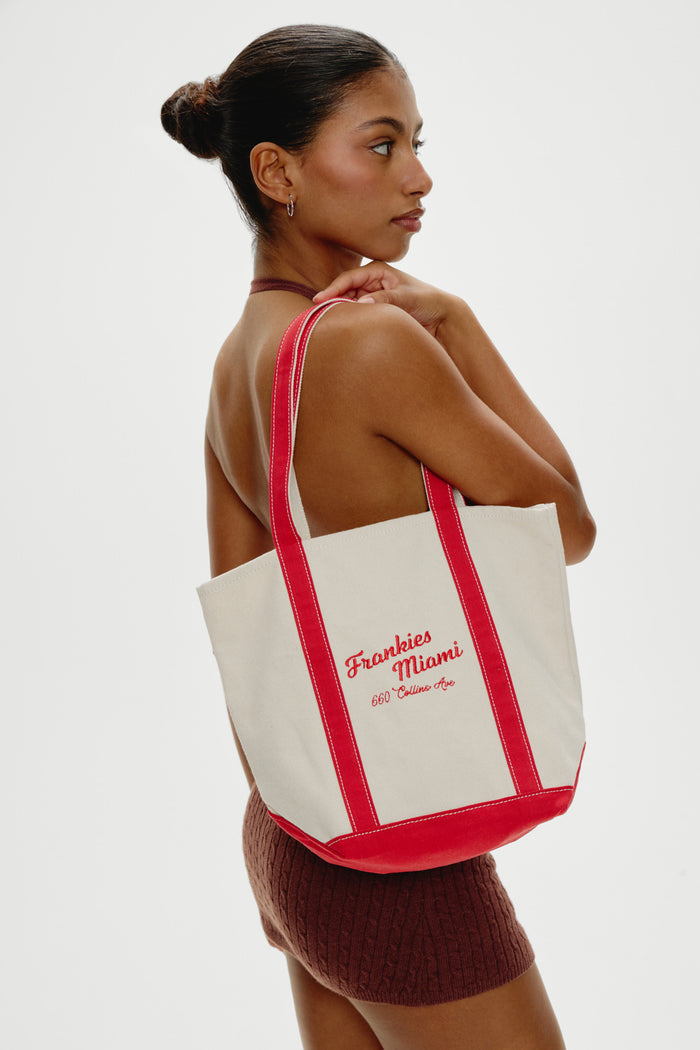 Vacation Canvas Tote Bag - Miami