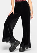 Velis Velour Wide Leg Trouser