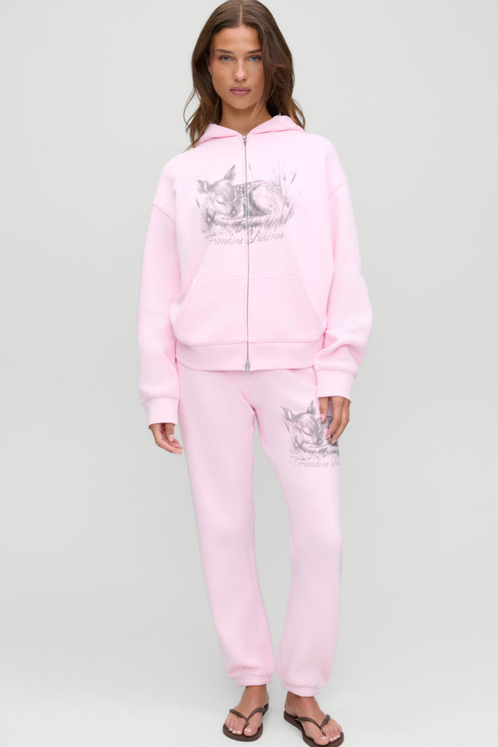 Ventura Terry Zip Up Hoodie - Blushing