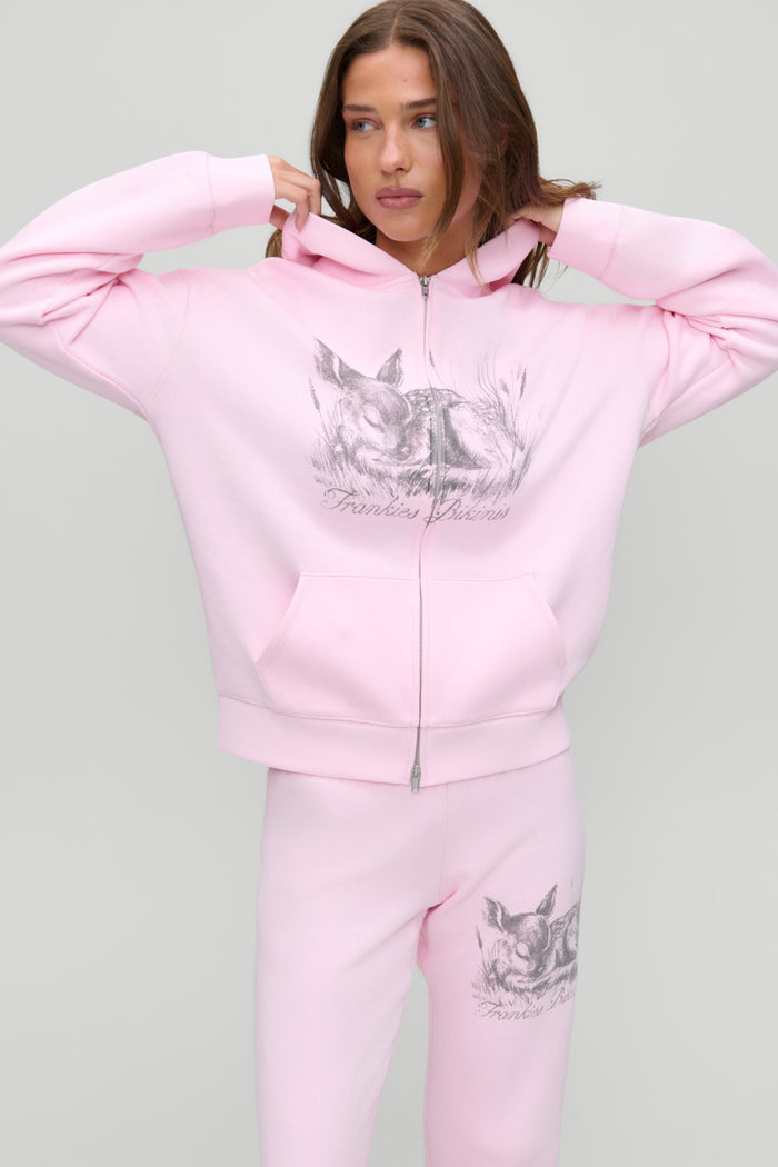 Ventura Terry Zip Up Hoodie - Blushing