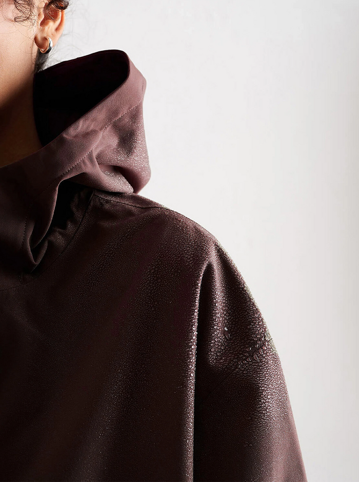 Waterproof Oversized Anorak in Cacao