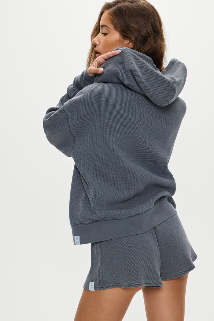Weekend Thermal Hoodie - Shadow Blue
