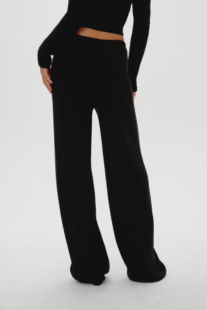 Wesley Knit Pants Black