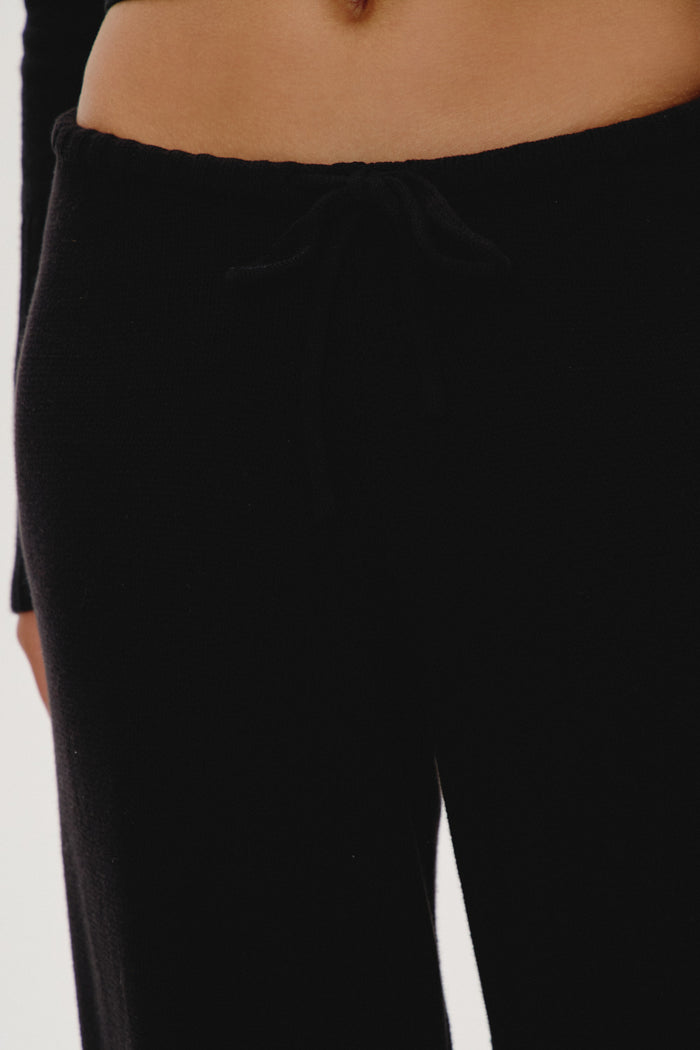 Wesley Knit Pants Black