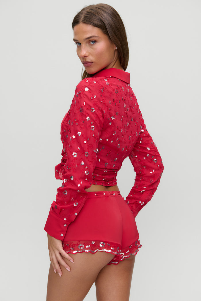 x Devon Lee Carlson Bestie Button Down - Beach House Bloom