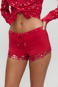 x Devon Lee Carlson Bestie Satin Shorts - Beach House Bloom
