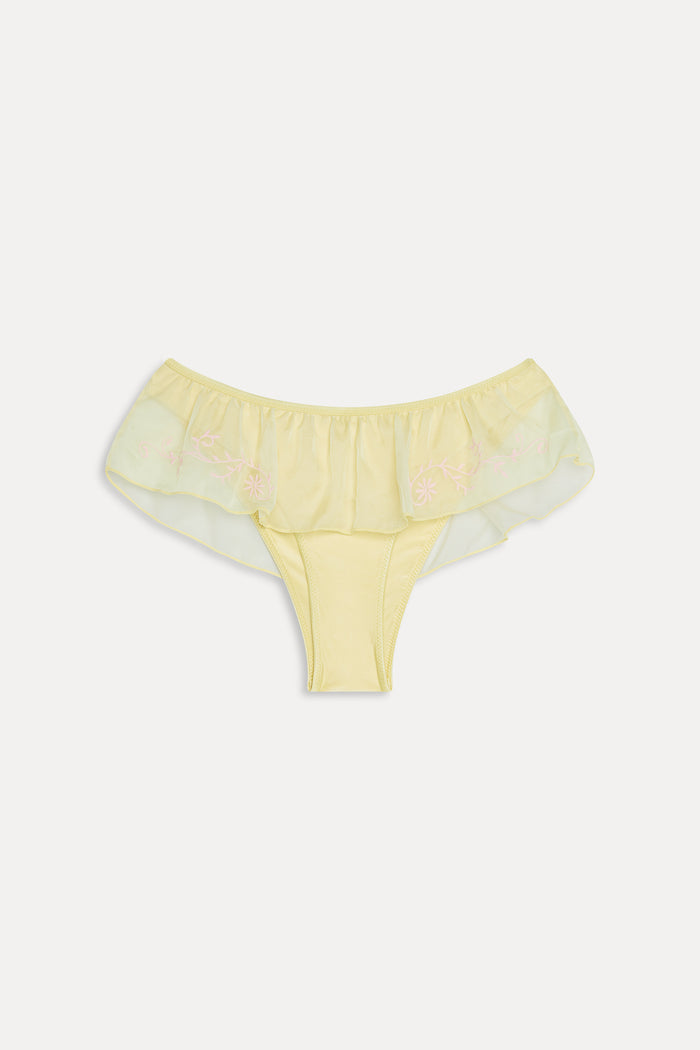 x Devon Lee Carlson Mercer Chiffon Swim Skirt - Just Like Honey