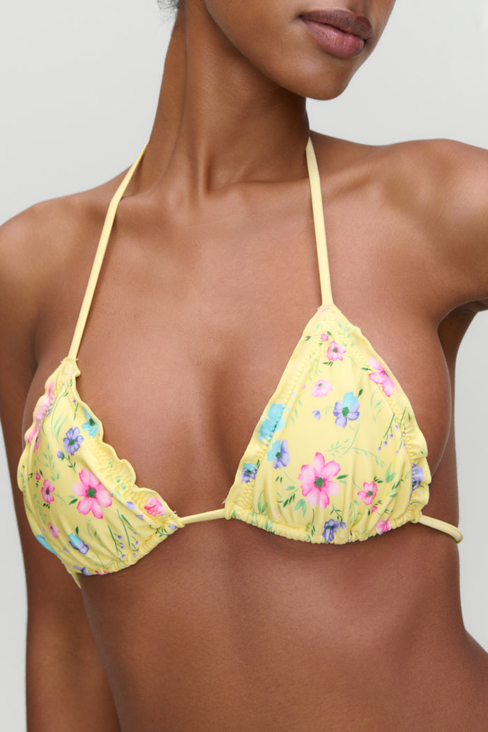 x Devon Lee Carlson Tidal Halter Bikini Top - Bellissima