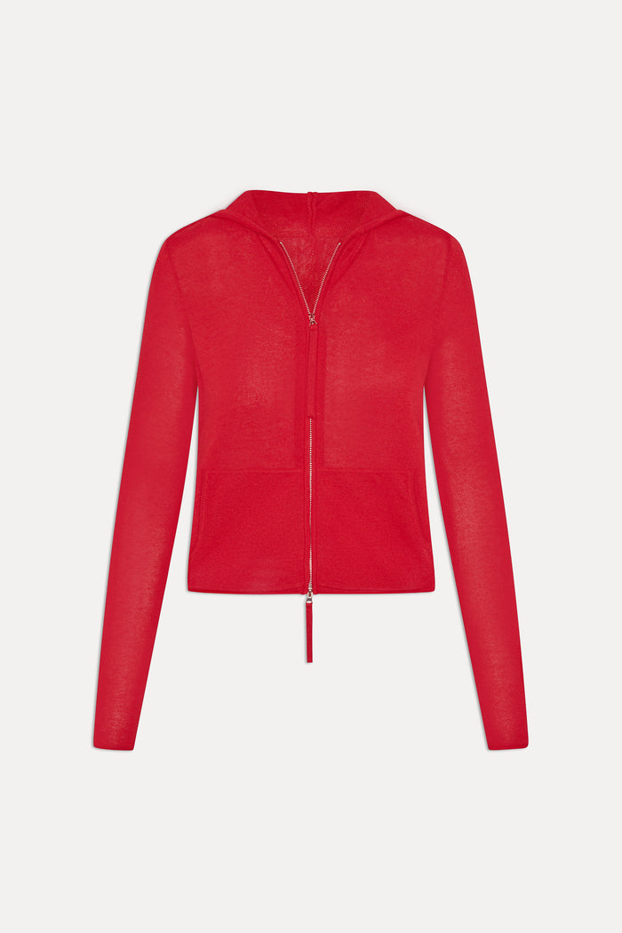 x JENNIE Atlas Knit Hoodie - Lip Tint