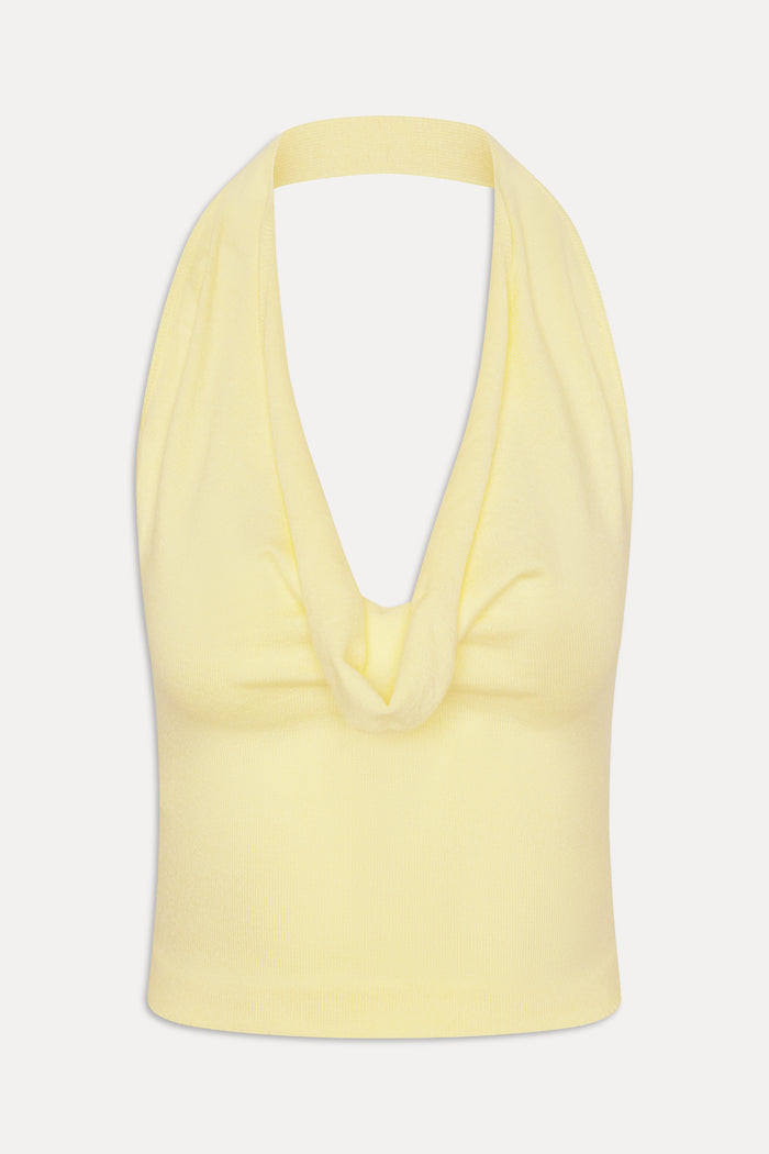 x JENNIE Briar Knit Halter Top - Morning Light