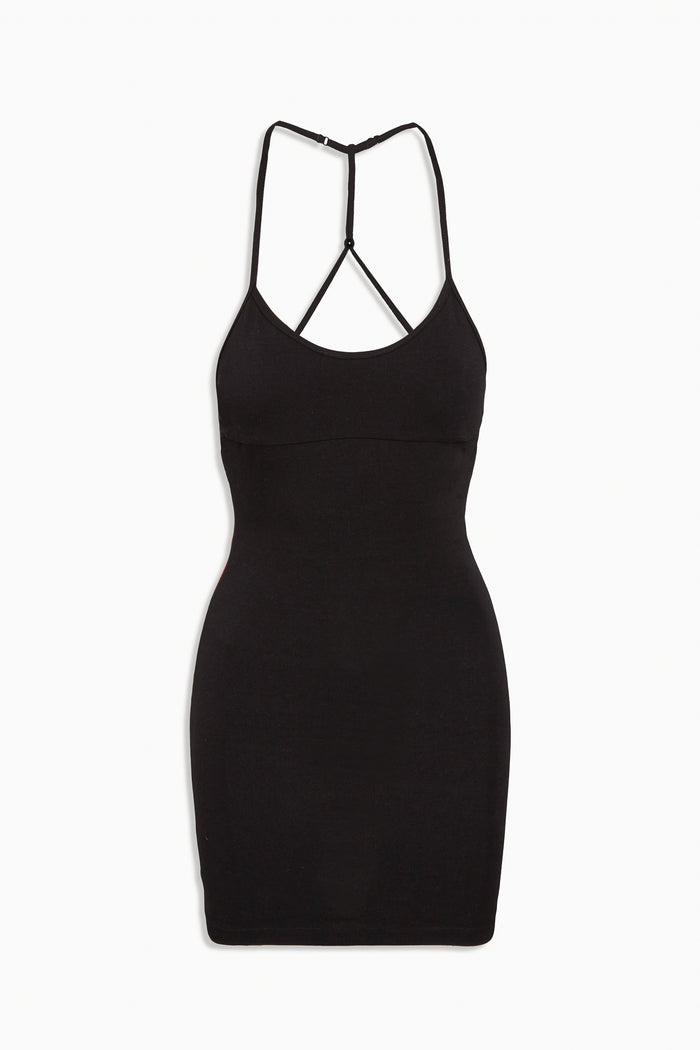 x JENNIE Carla Cotton Mini Dress - Black