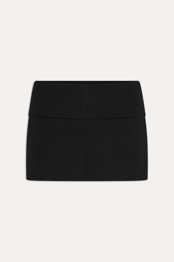 x JENNIE Chantal Foldover Mini Skort - Black