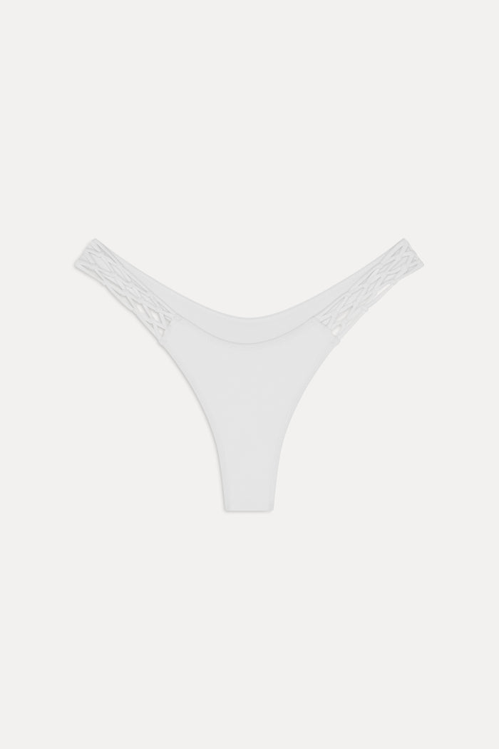 x JENNIE Encore Micro Bikini Bottom - Optic White