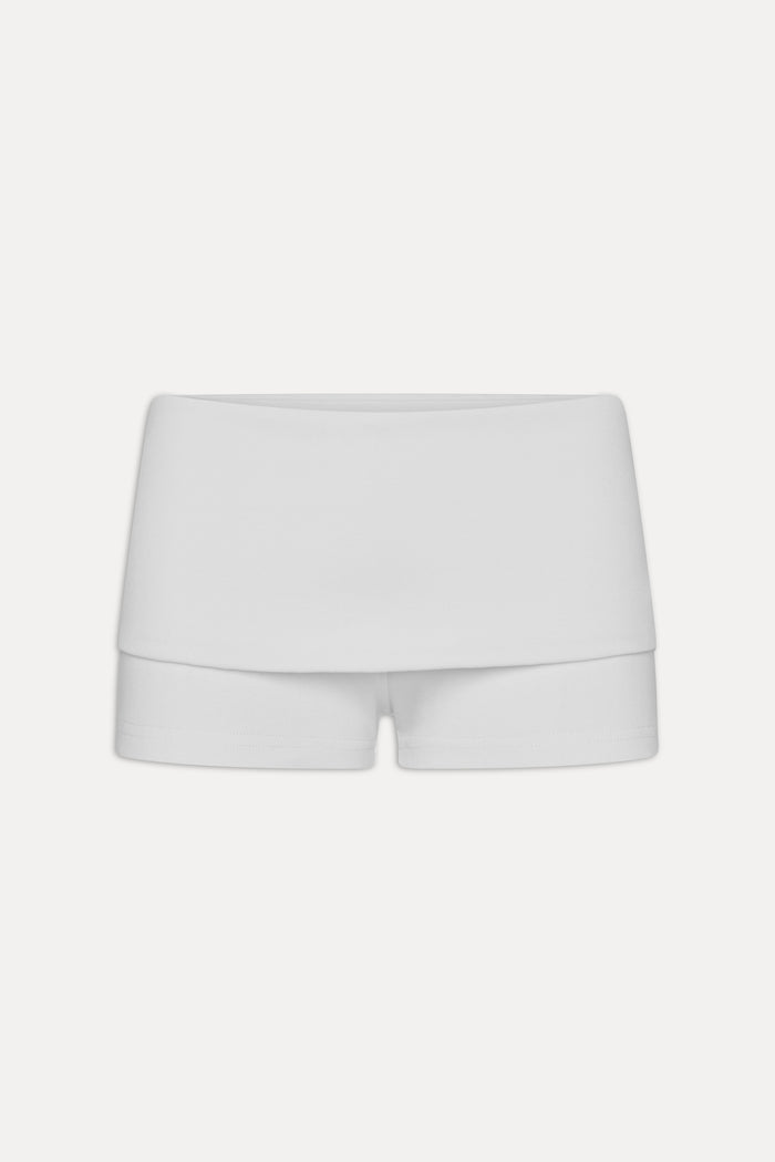x JENNIE Eva Cotton Mini Shorts - Optic White