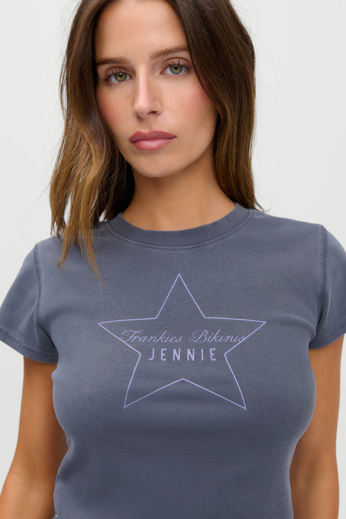 x JENNIE Eva Cotton Tee - Comet