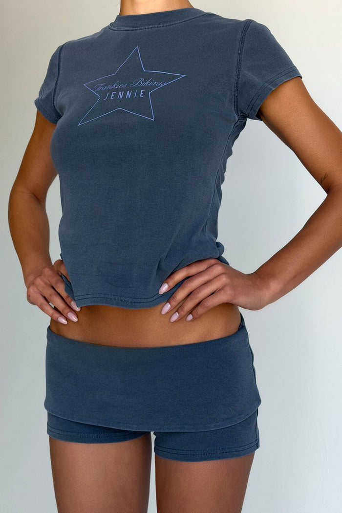 x JENNIE Eva Cotton Tee - Comet