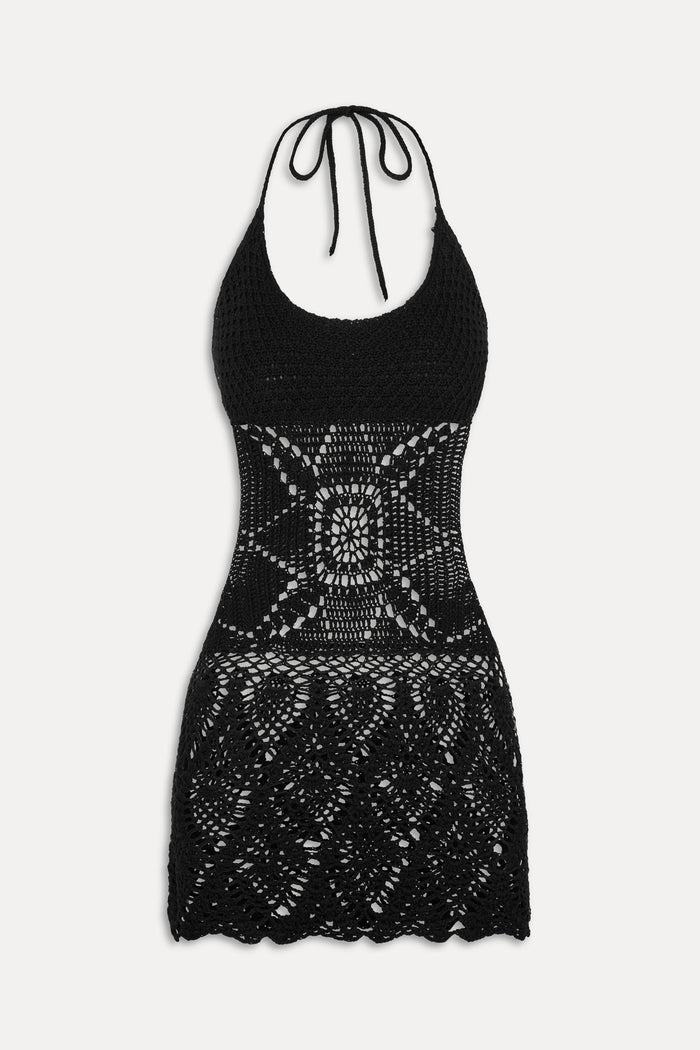 x JENNIE Gabriella Crochet Cover Up - Black