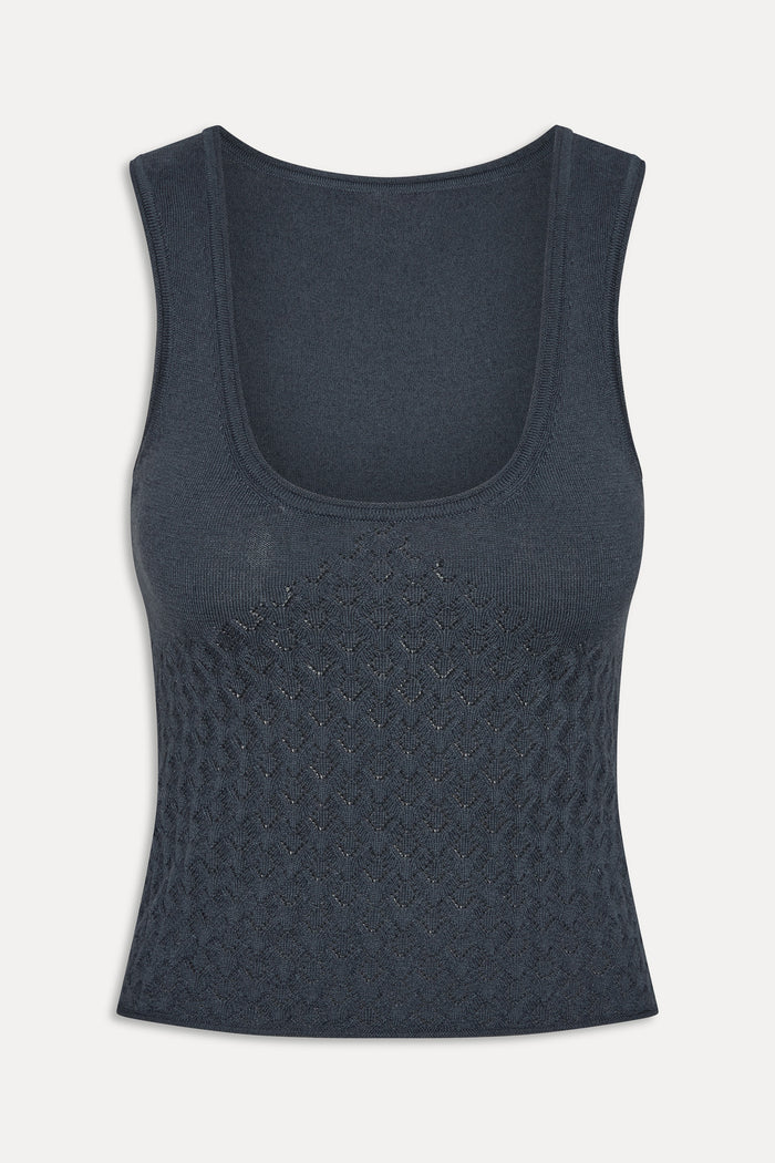 x JENNIE Kyra Knit Tank Top - Night in Seoul