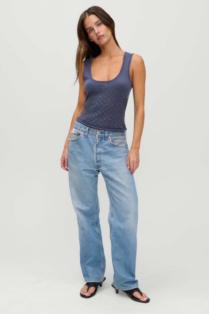 x JENNIE Kyra Knit Tank Top - Night in Seoul