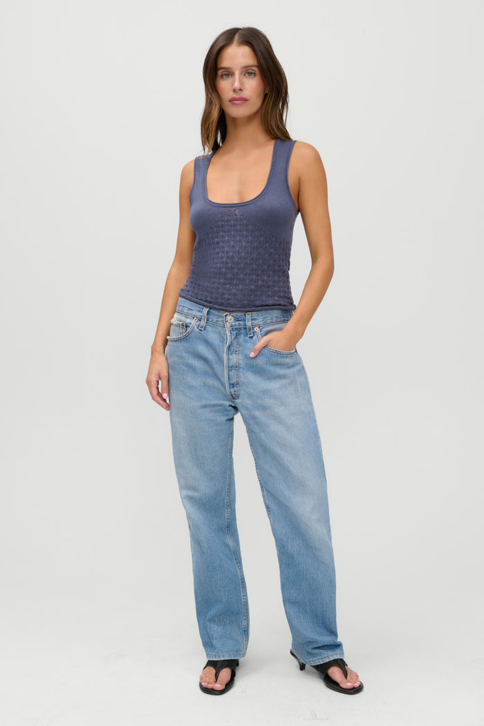 x JENNIE Kyra Knit Tank Top - Night in Seoul