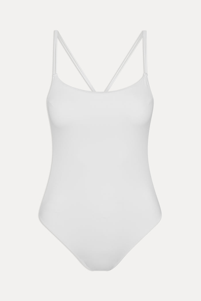 x JENNIE Lotus One Piece Swimsuit - Optic White